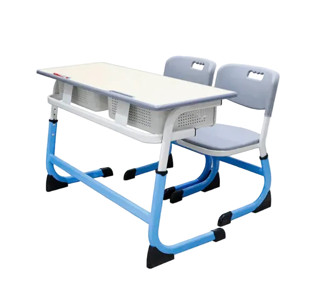 KAD035 School Classroom Double Study Desk and Chair