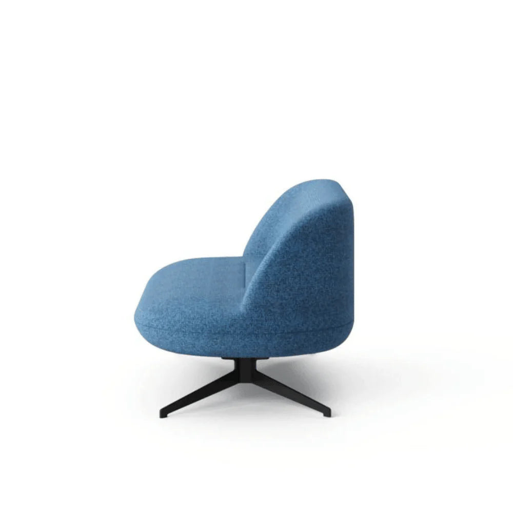 ST078-2 Bianca 兩座位弧形辦公室布藝梳化連茶几