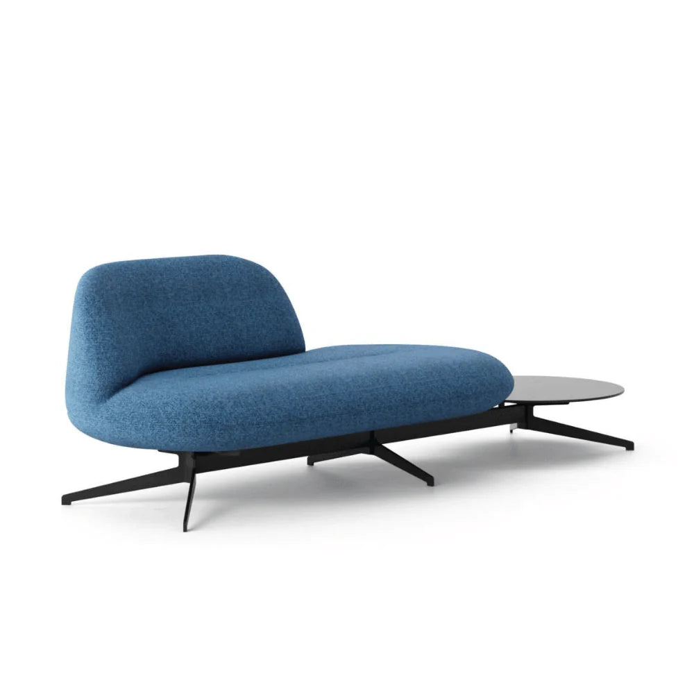 ST048 Bianca Two-seat curved office fabric combing tea table
