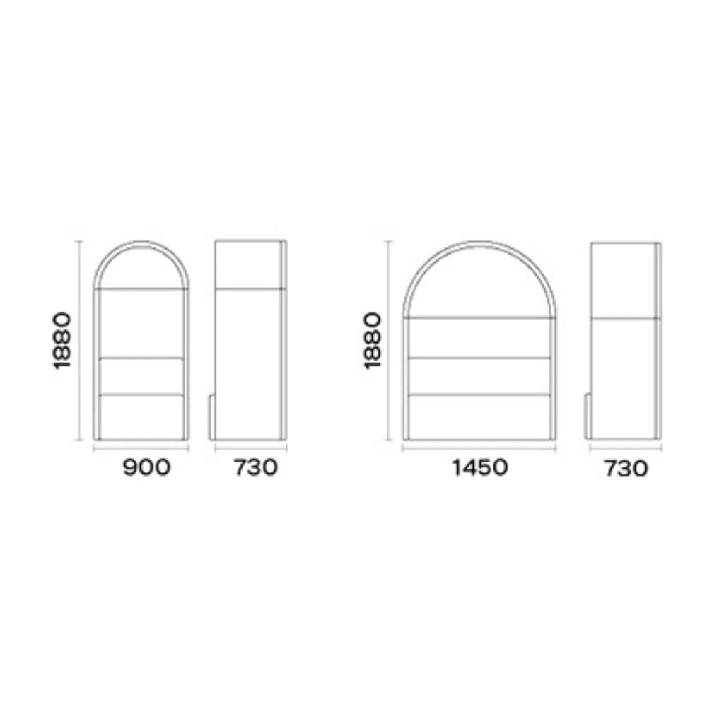 ST050 Alonzo Two-seat fabric soundproofing high back combing