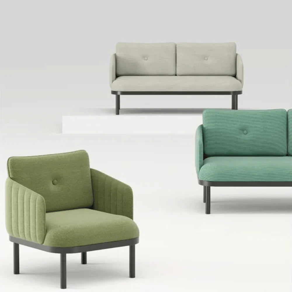 ST087-2 Giulio Two-Seat Minimalist Office Sofa