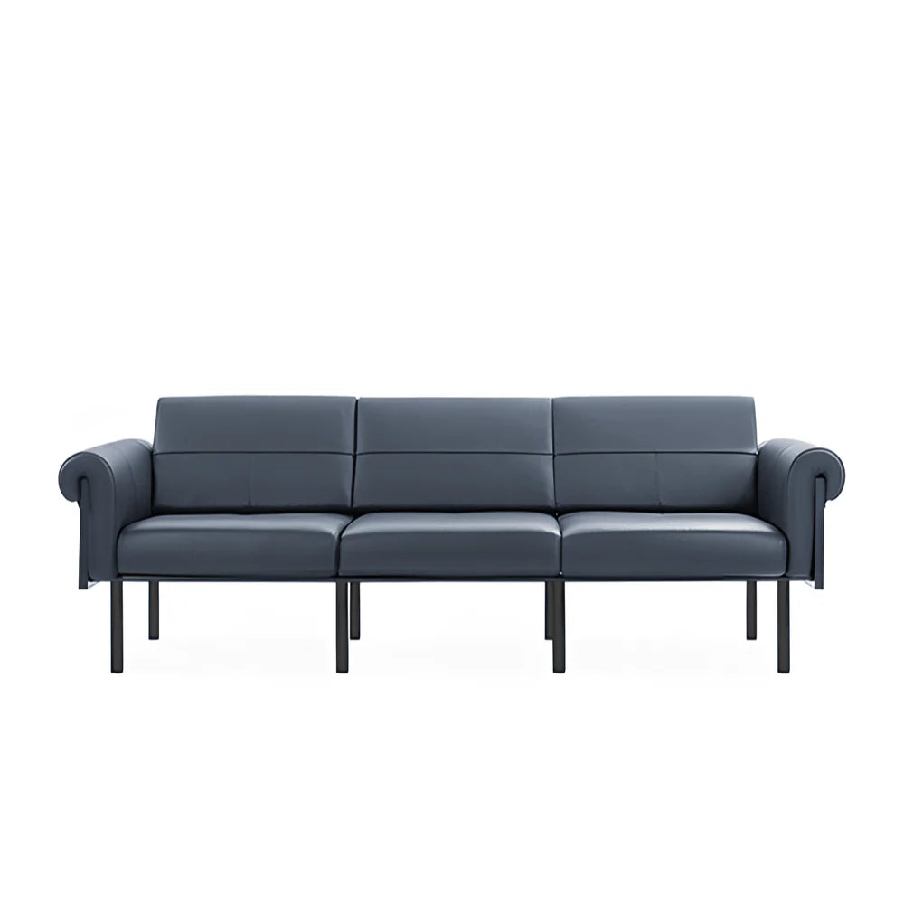 ST040-3 Saddle Three-Seat Classic Business Leather Sofa