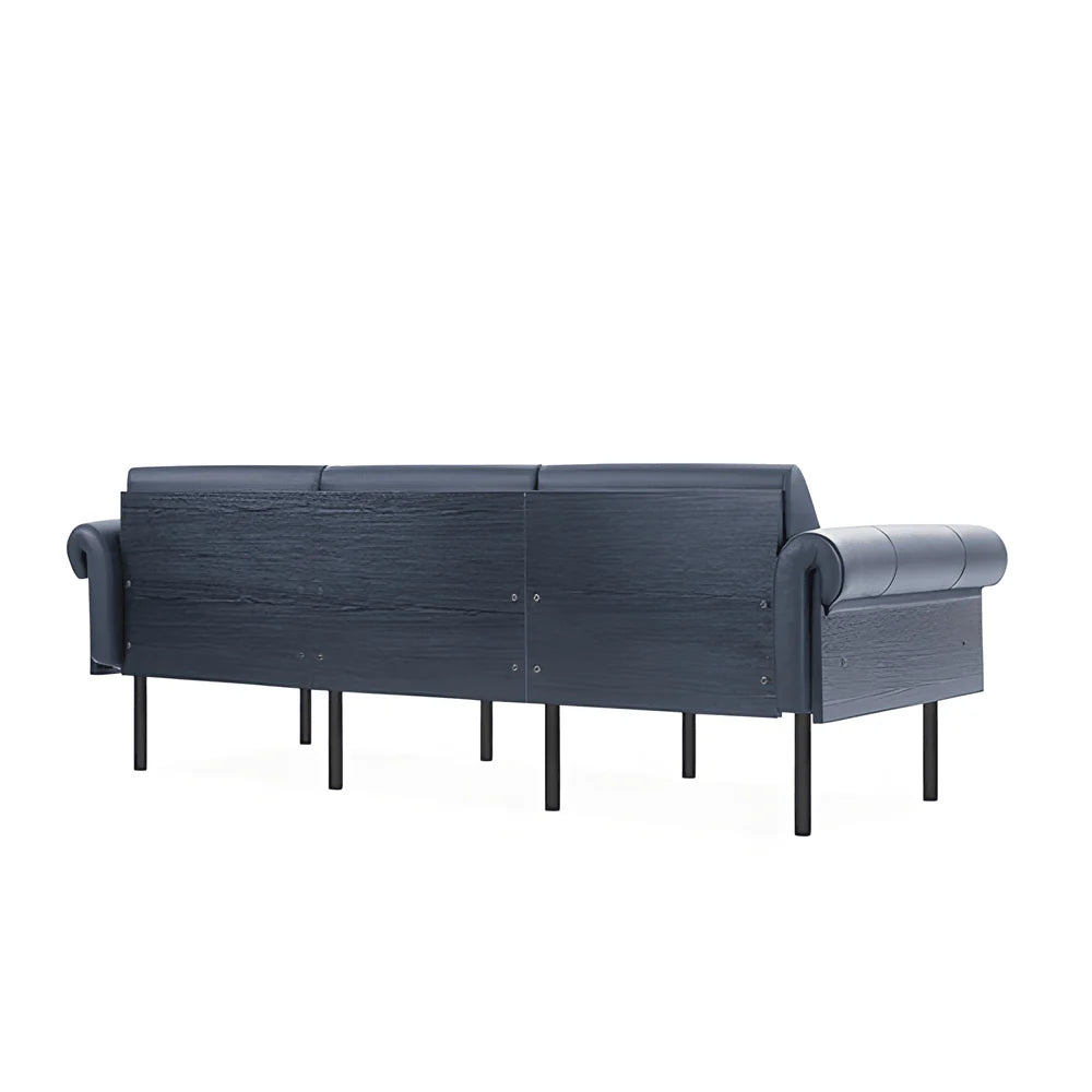 ST040-3 Saddle Three-Seat Classic Business Leather Sofa