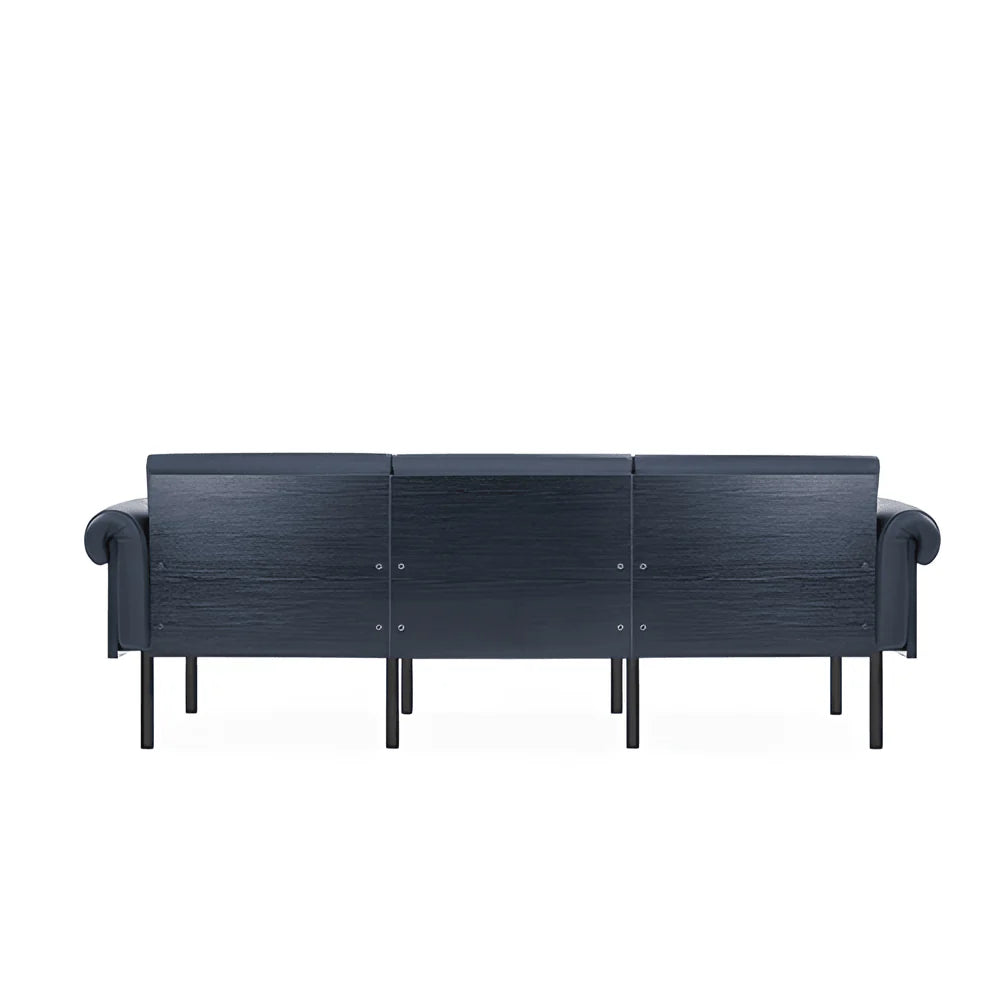 ST040-3 Saddle Three-Seat Classic Business Leather Sofa