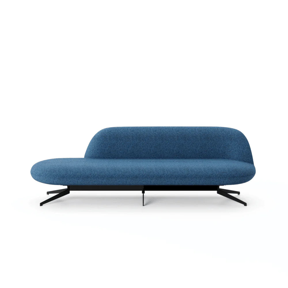 ST057 Danteo three-seat fabric curved office combing