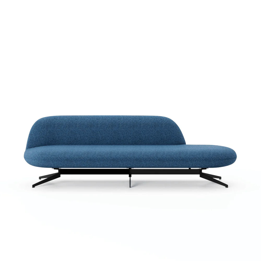 ST057 Danteo three-seat fabric curved office combing