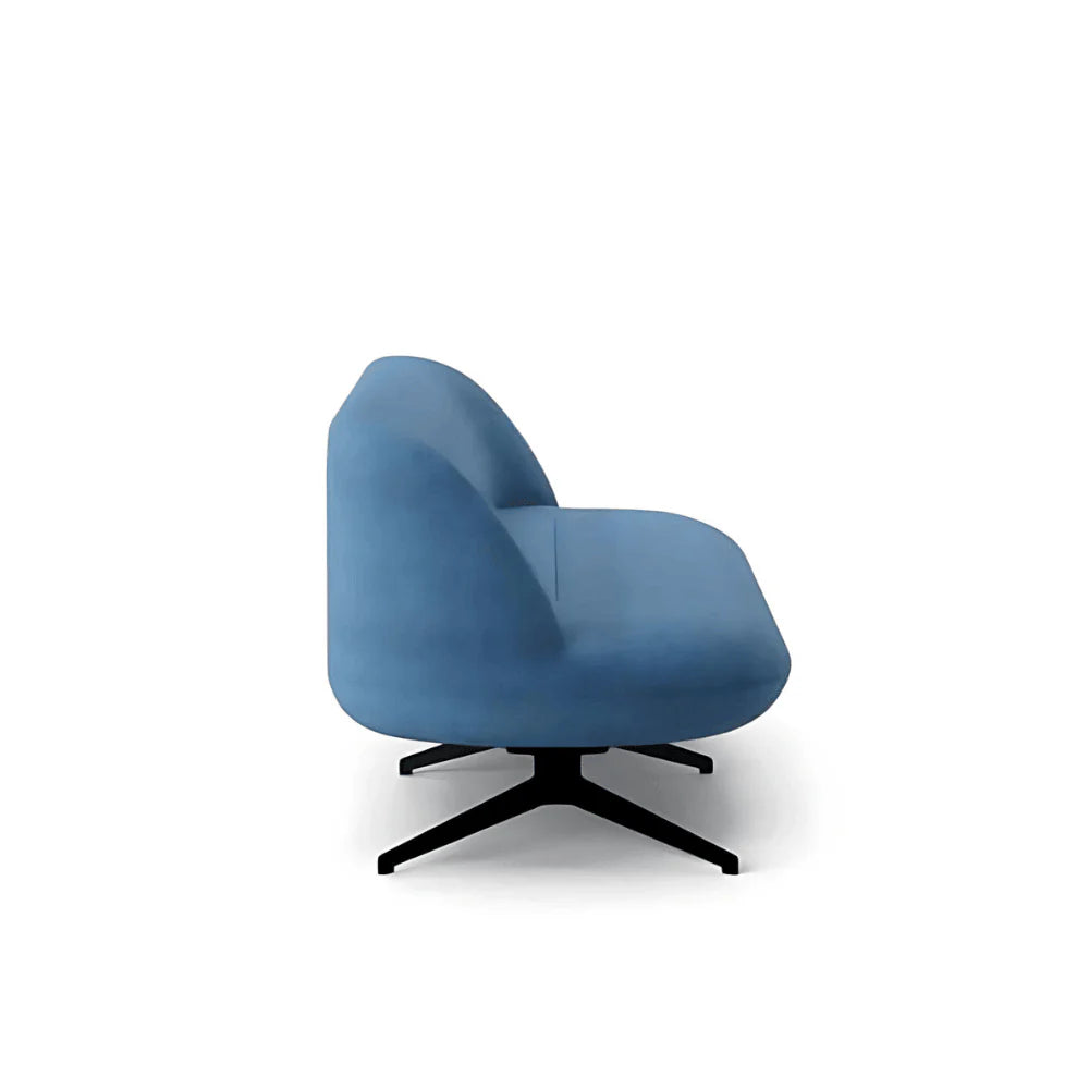 ST057 Danteo three-seat fabric curved office combing