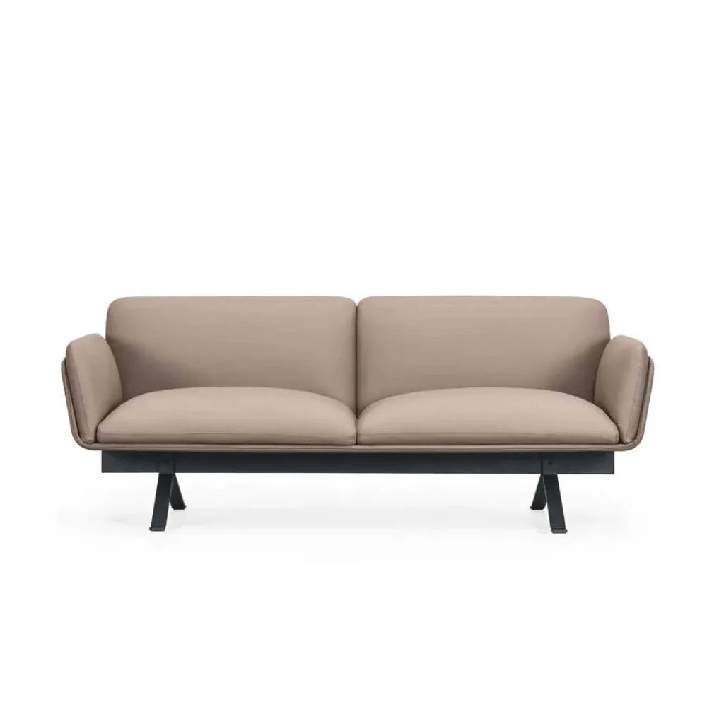ST038-3 Club: Three-seat luxury faux leather sofa