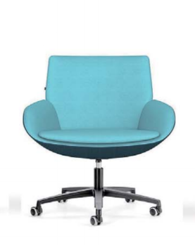 KSY057 Pelle Fabric Office Leisure Armchair