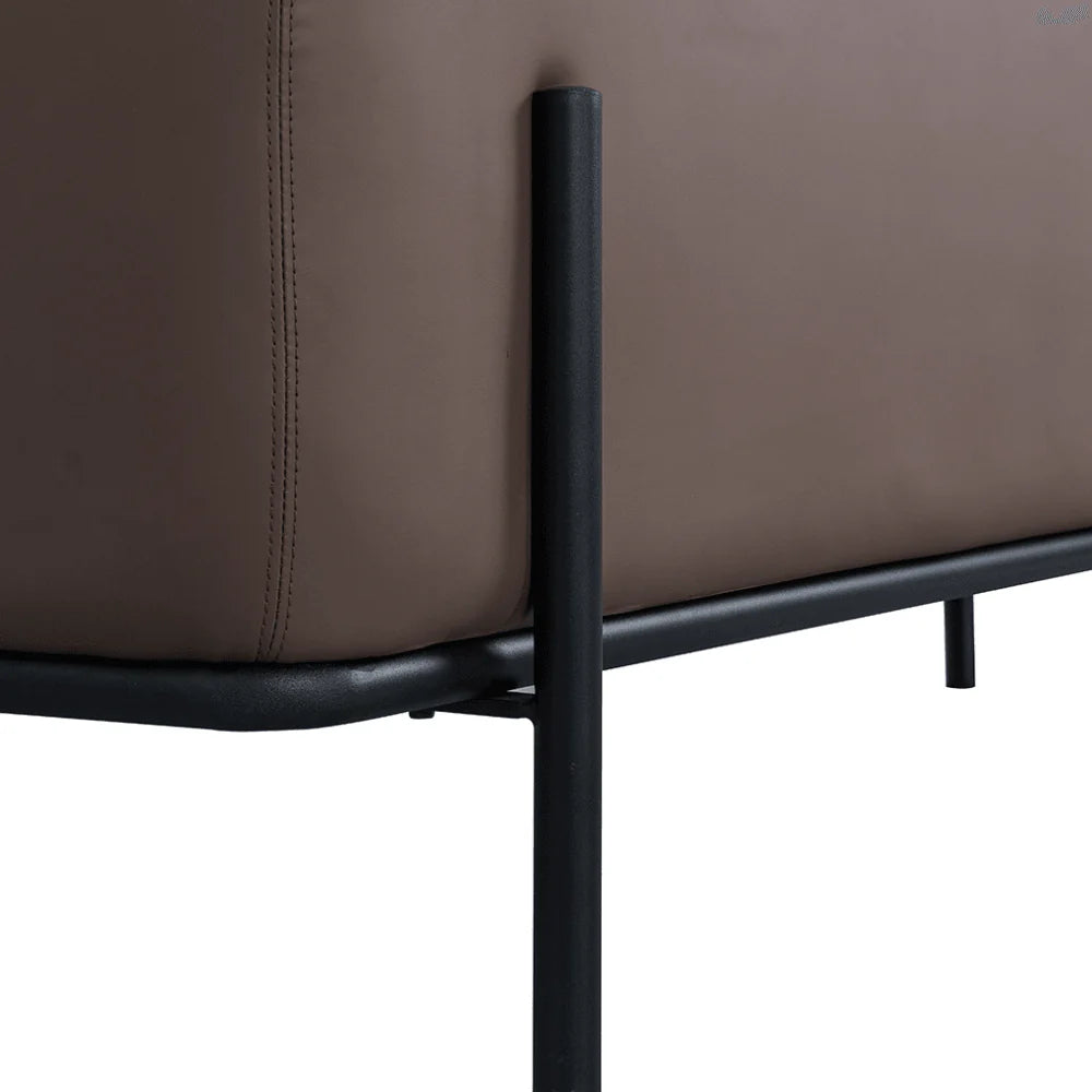 ST061 Remoo Three-seat office building casual leather combing