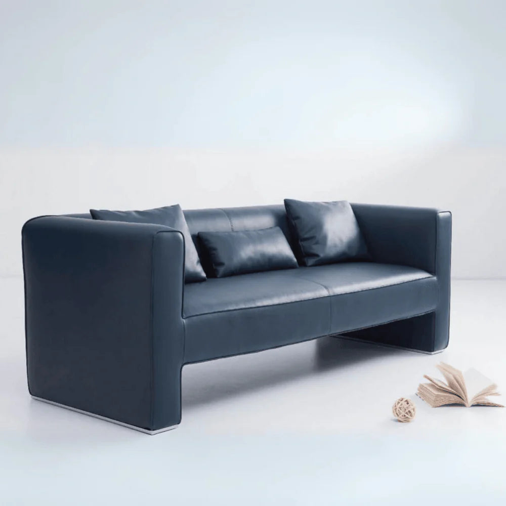 ST064-3 Fabbro Three-Seater H-Type Luxury Leather Sofa