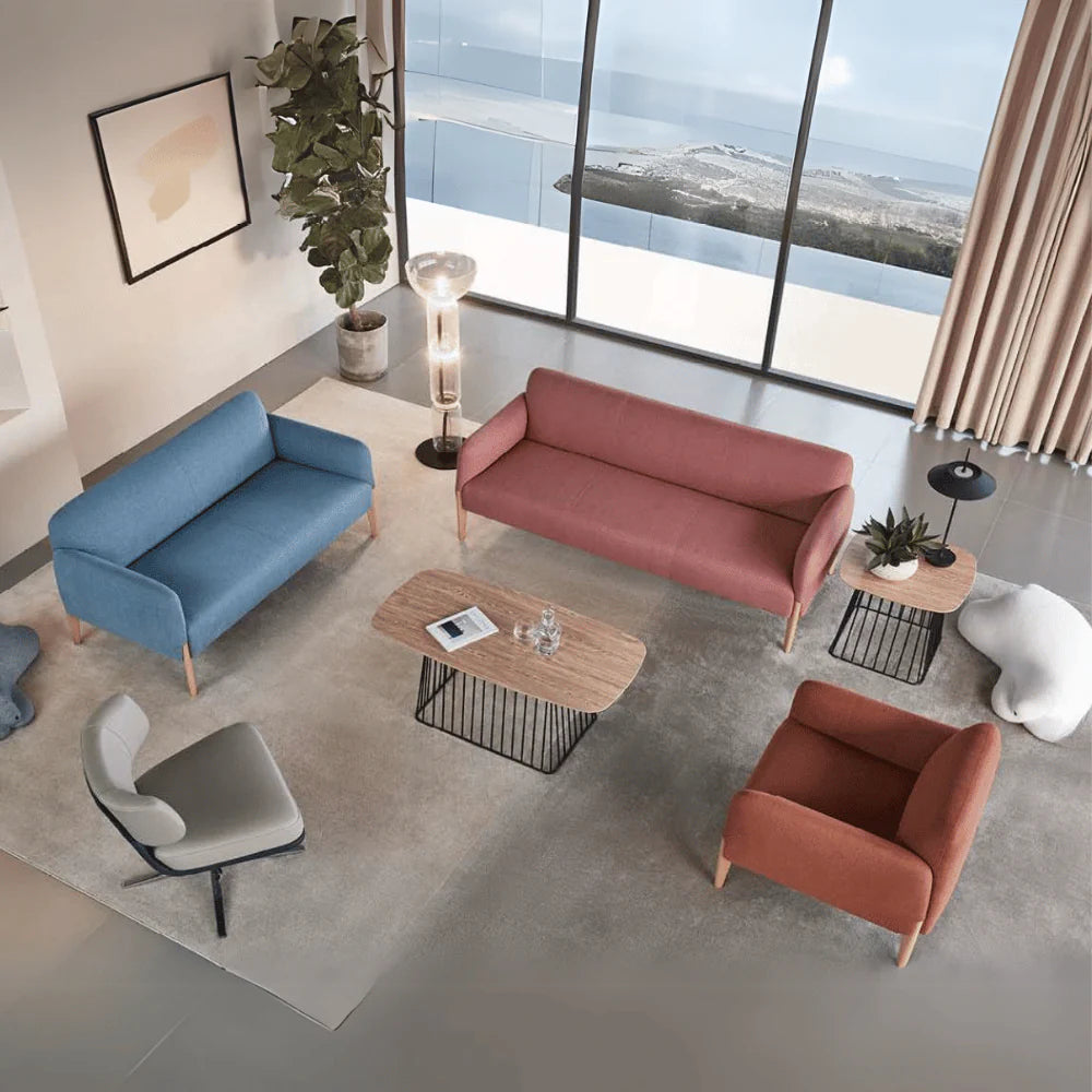 ST094 Elia Three-Seat Fashion Fabric Sofa