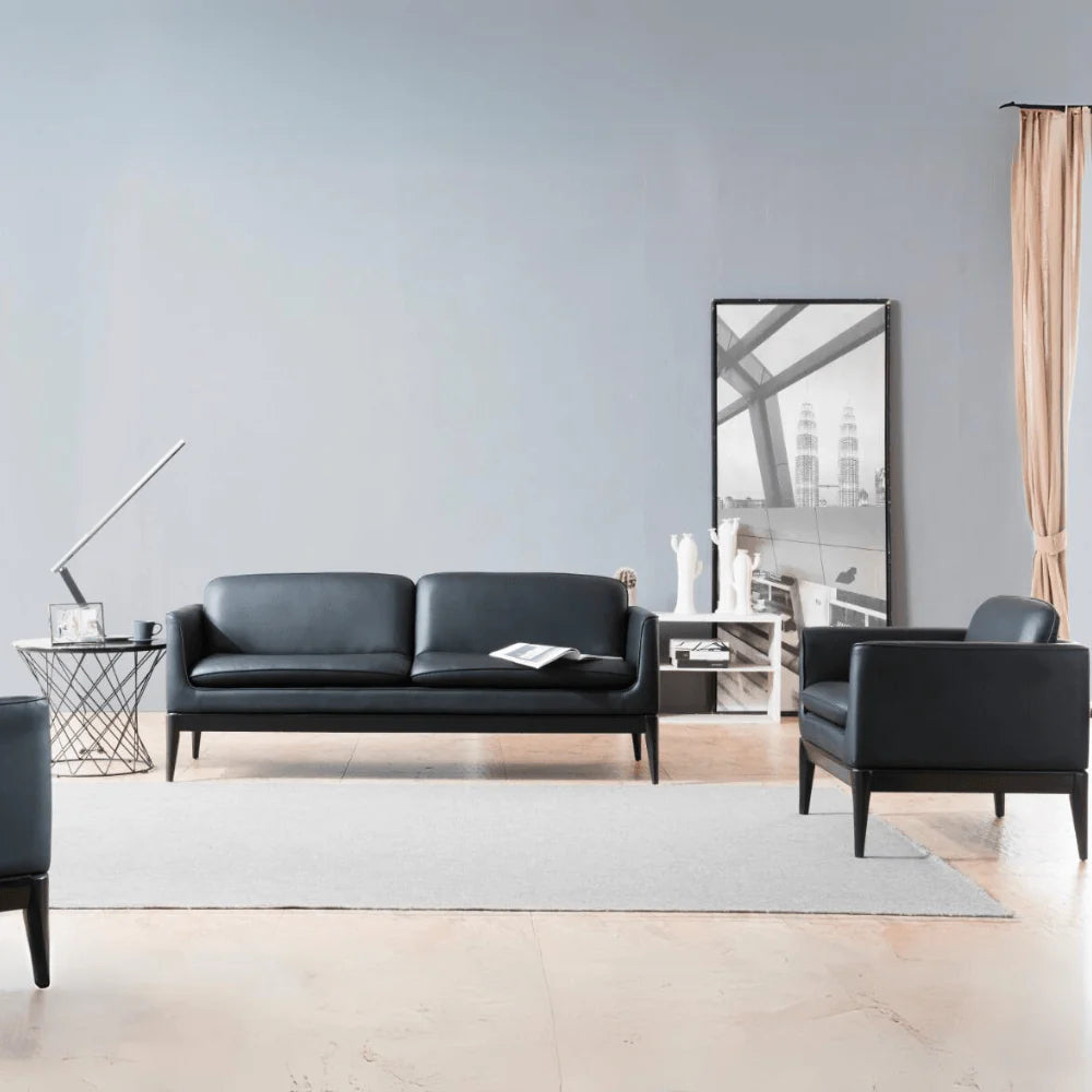 ST034-3 Viola Two-Seat Business Leather Sofa