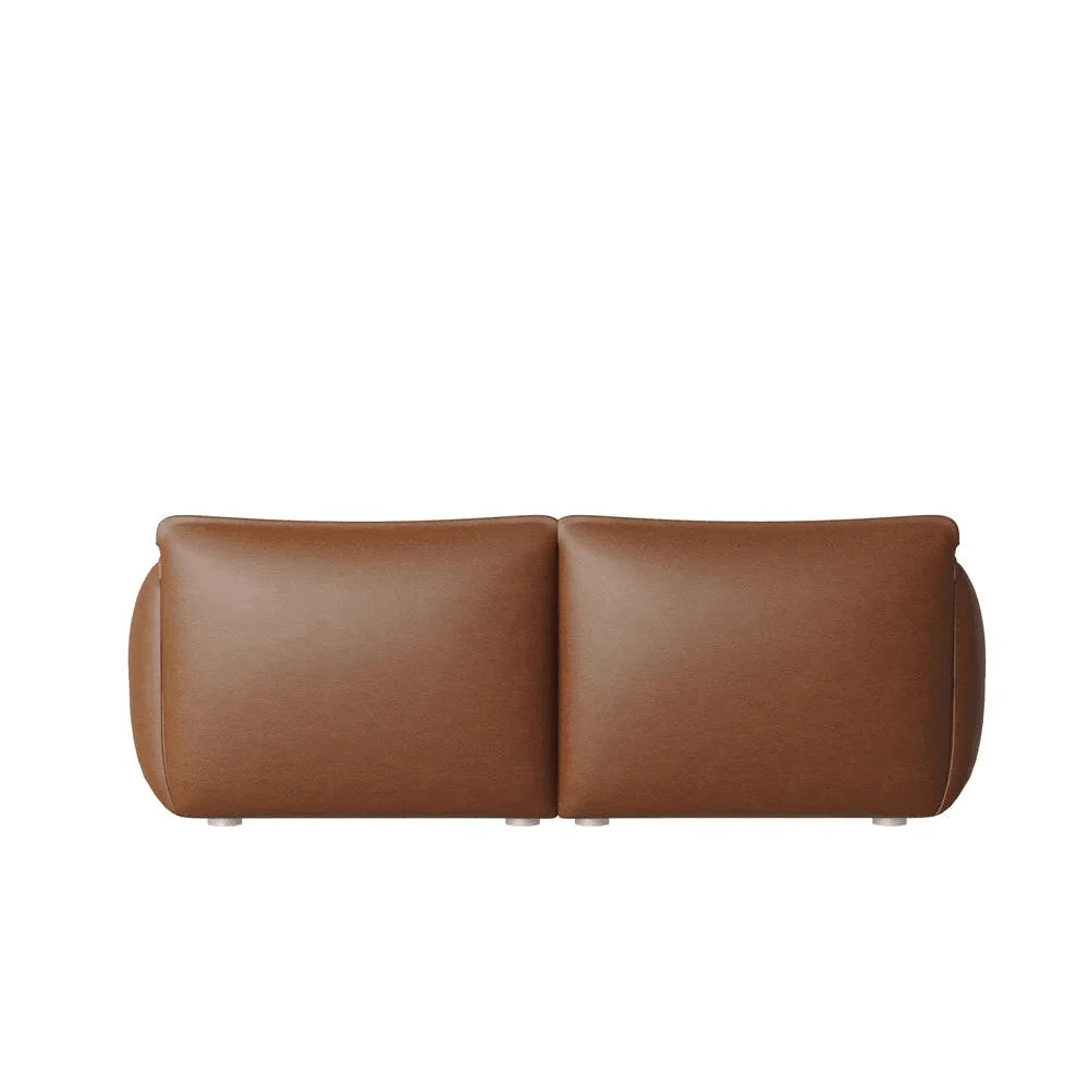 ST073 Tullio three-seat light luxury leather combing