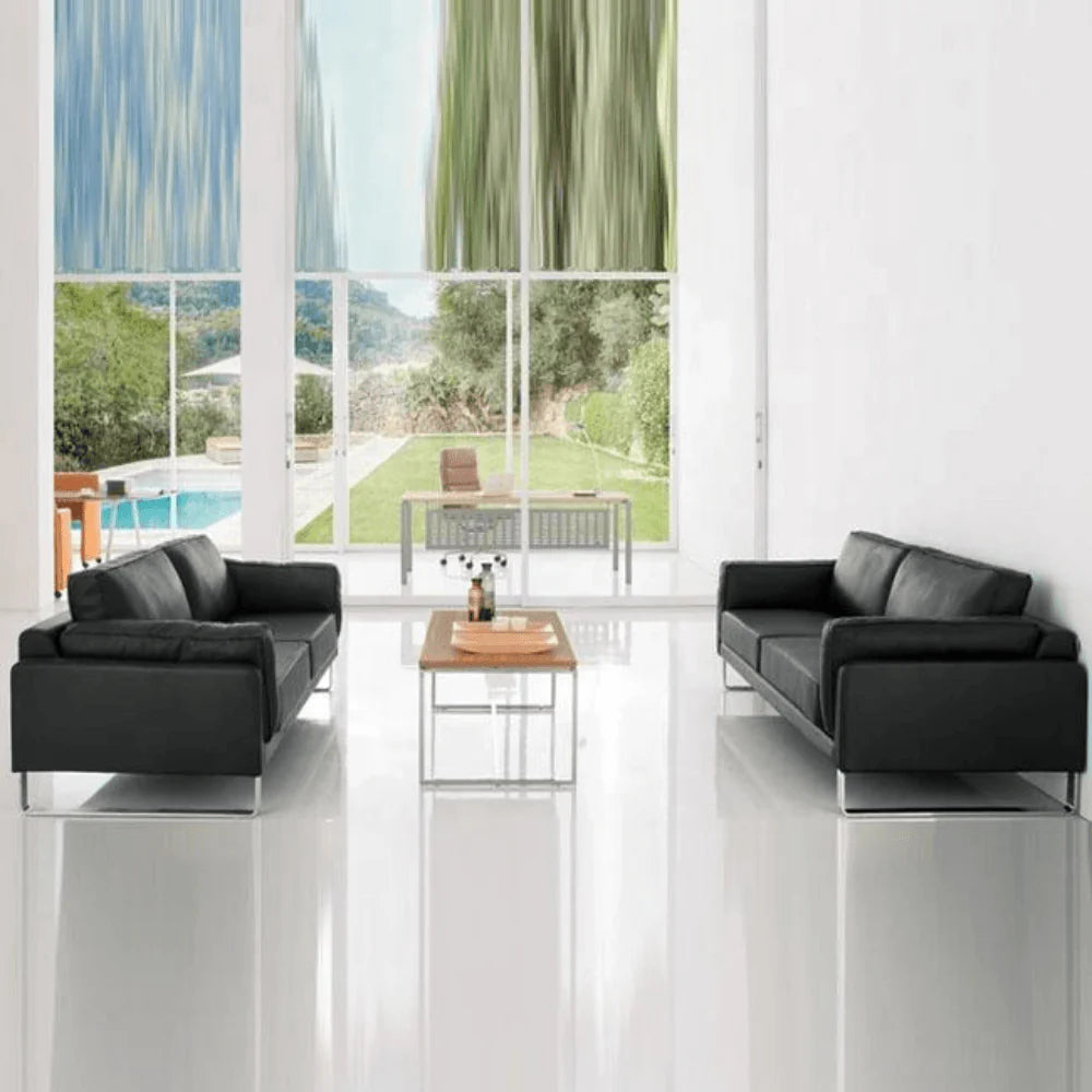 ST046-3 Moda Three-Seat Luxury Leather Office Sofa