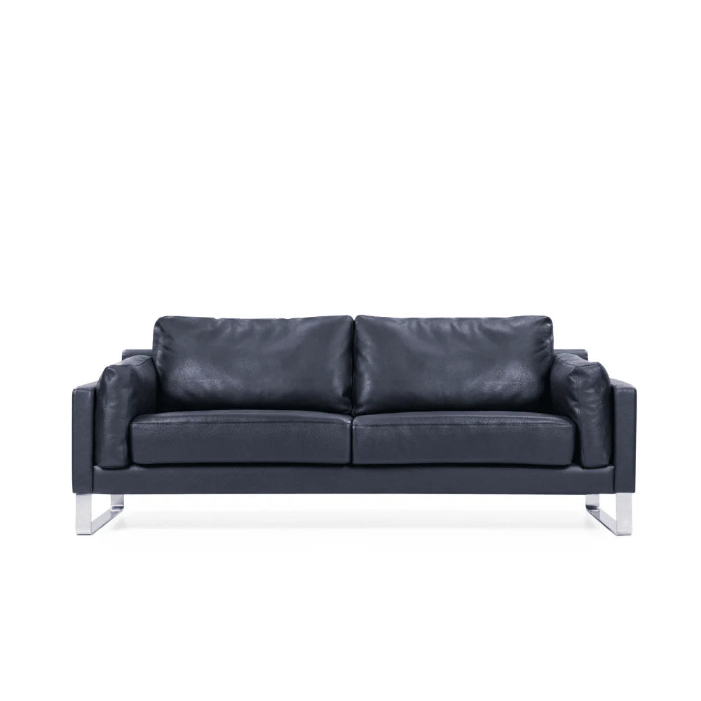 ST074 Emilio Three-seat luxury leather office combing