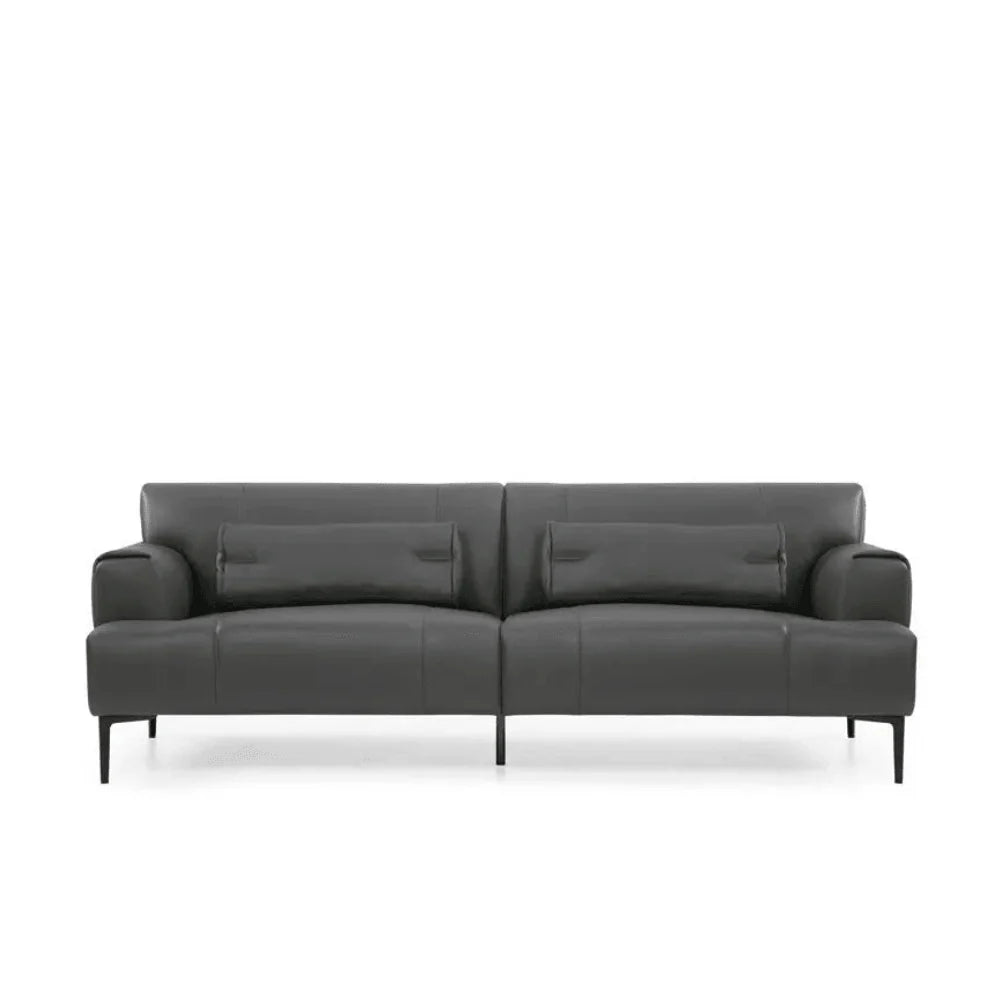ST075 Aldo Three-seat reception leather office combing