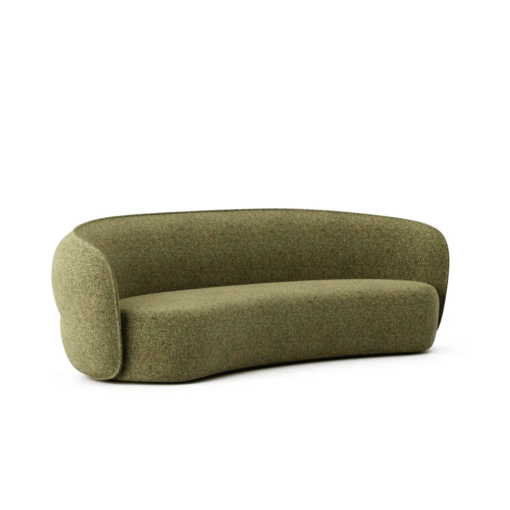 ST077 Loreda Three-seat curved fabric combing