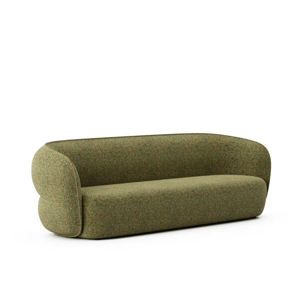 ST077 Loreda Three-seat curved fabric combing