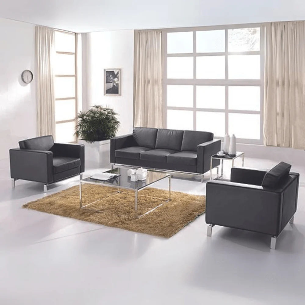 ST035-3 Andrea Three-Seat Office Leather Sofa