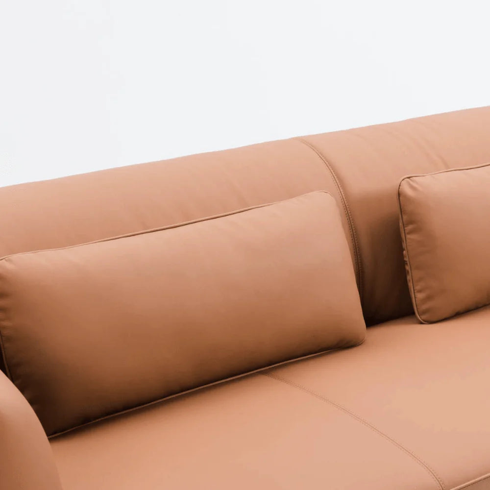 ST076-3 Lea Business Leather Three-Seater Sofa
