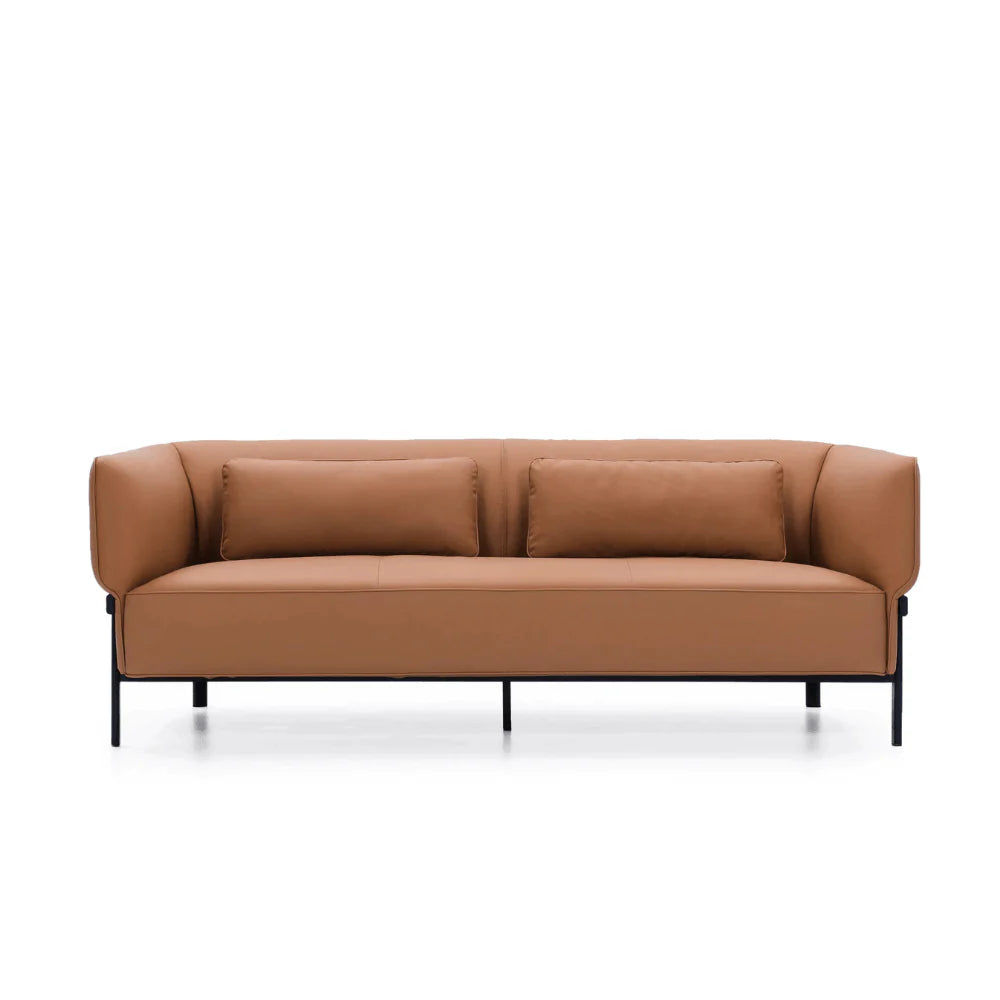 ST076-3 Lea Business Leather Three-Seater Sofa
