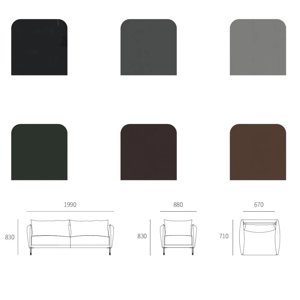 ST075-3 Wynn Comfortable and Durable Three-Seat Office Sofa