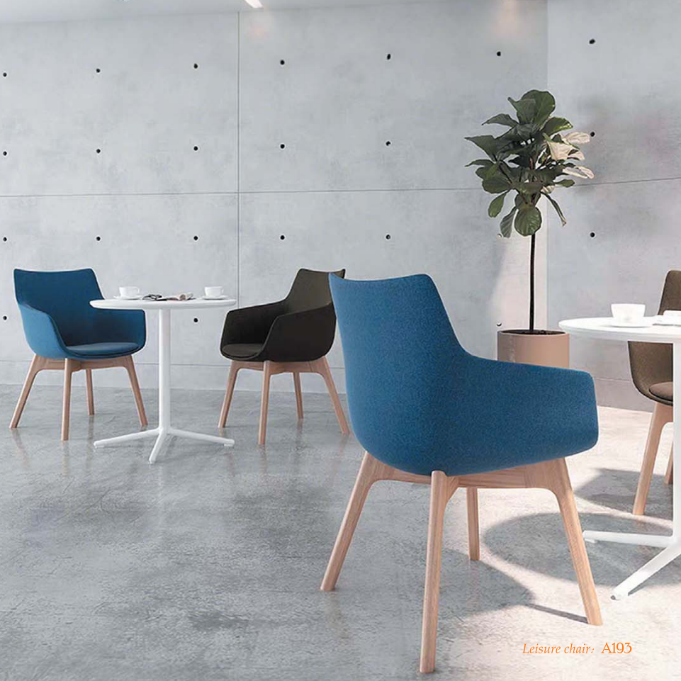 OL111007 實木腳布藝休閒椅|Solid Wood Leg Lounge Chair