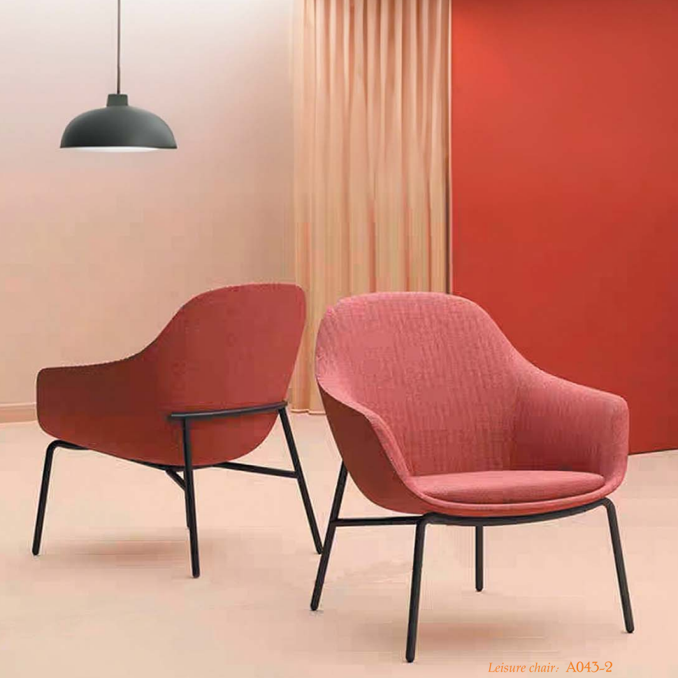 OL111008 金屬腳布藝休閒椅|Slim Metal Leg Lounge Chair