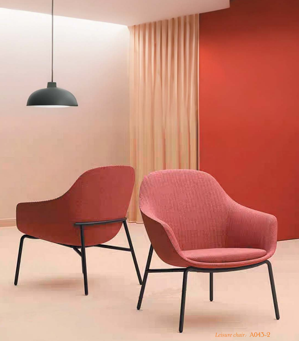 OL111008 金屬腳布藝休閒椅|Slim Metal Leg Lounge Chair