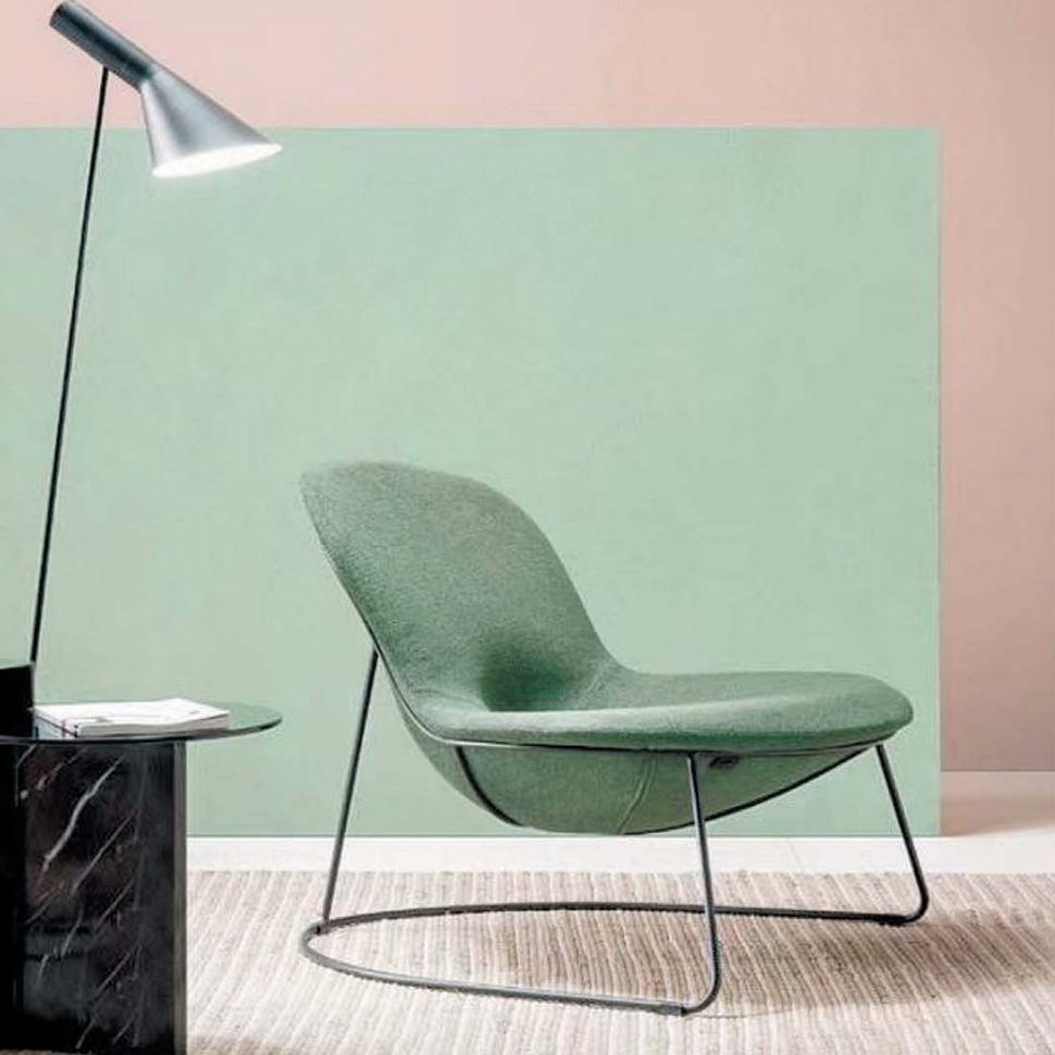 OL111010 線框金屬腳休閒椅|Wire Frame Lounge Chair
