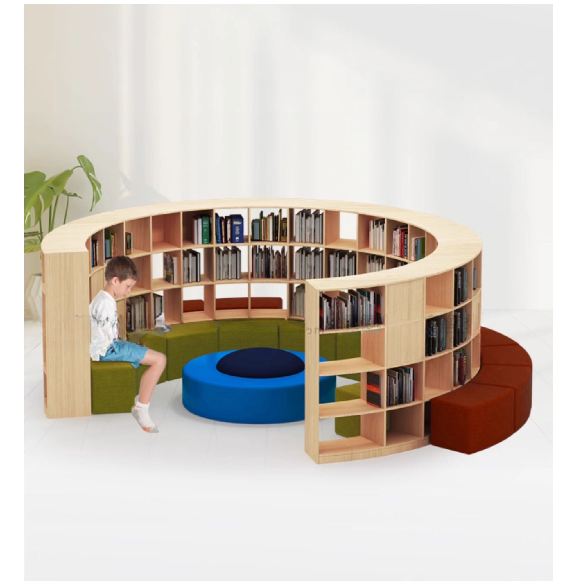 KAD 90 Quade Library Sofa Bookcase