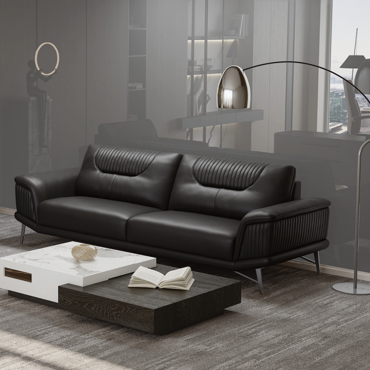 WG102003 皮革辦公沙發|Leather Office Seating|KLT 香港