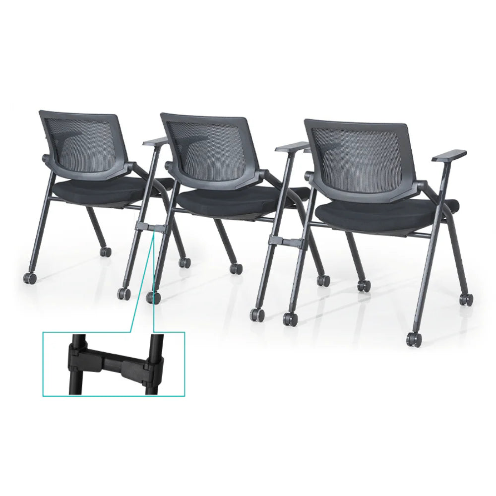 EF63 Tata-B Stackable Training Chair with Wheels and Writing Board