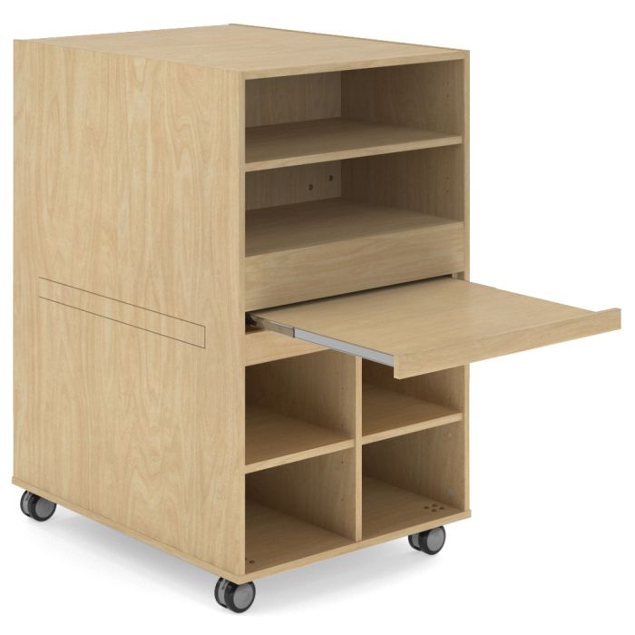 CS017 Gesso School Storage Cabinet