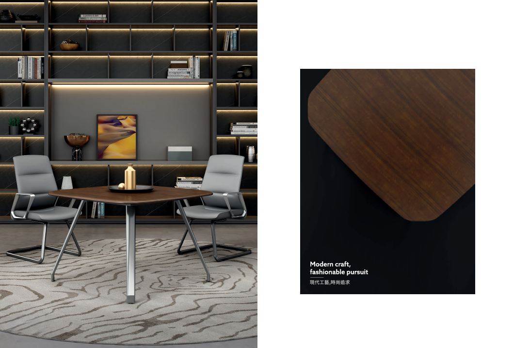 KA24 Gaddi Executive Desk with Storage Side Cabinets