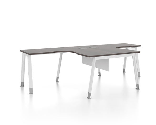 KA16 Noqi Desk with Storage Side Cabinet