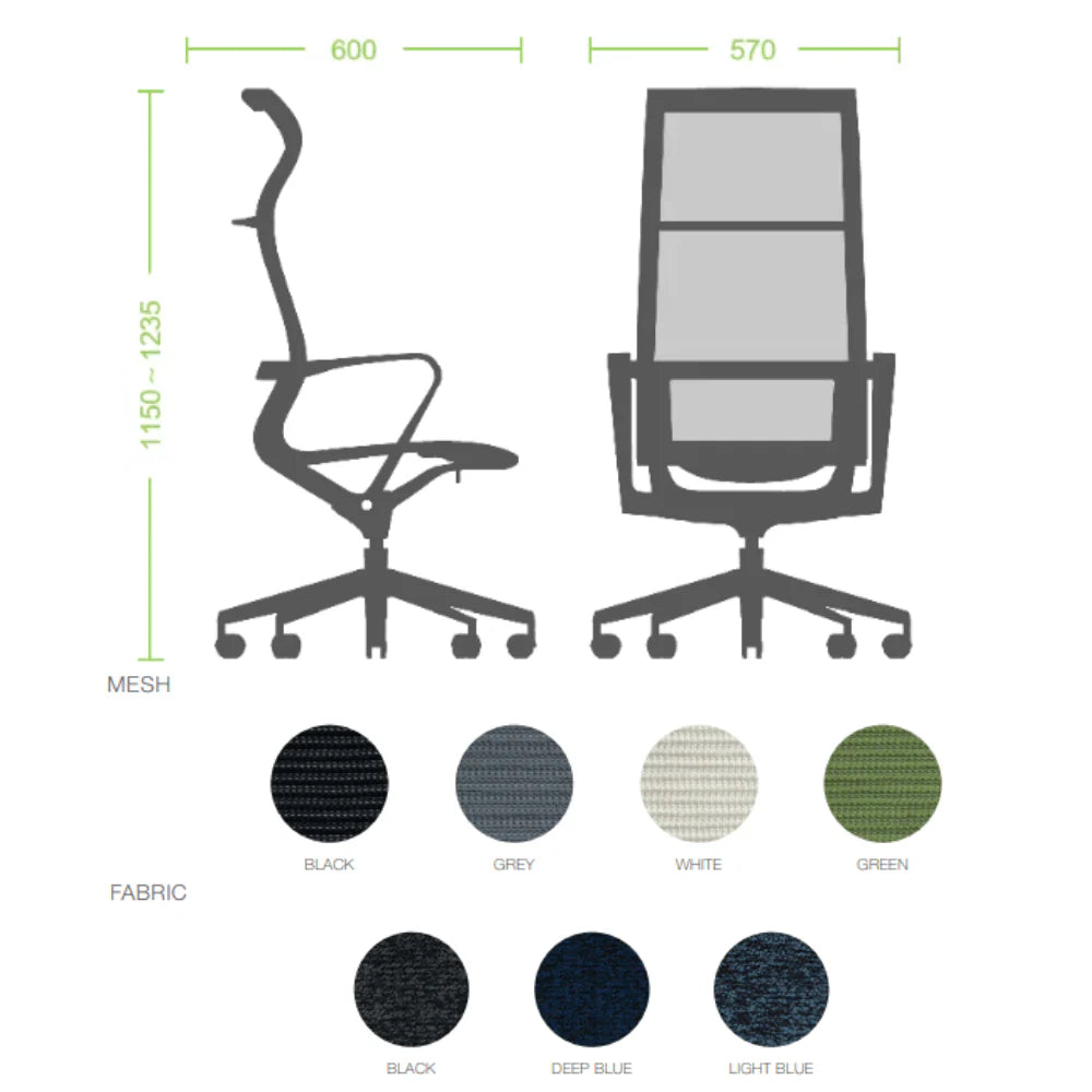 GT018 Prov 網布人體工學辦公椅電腦椅