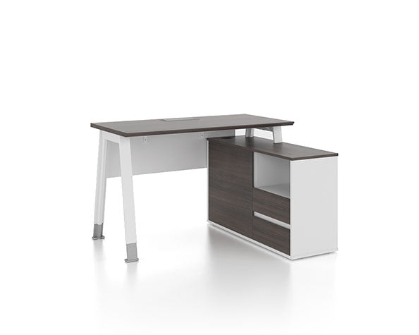 KA16 Noqi Desk with Storage Side Cabinet