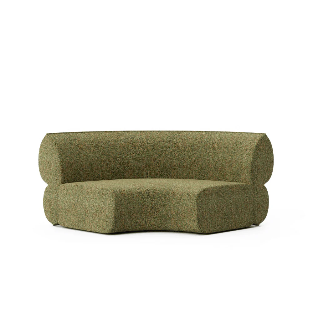 ST093 Palermo Office Fabric Curved Sofa