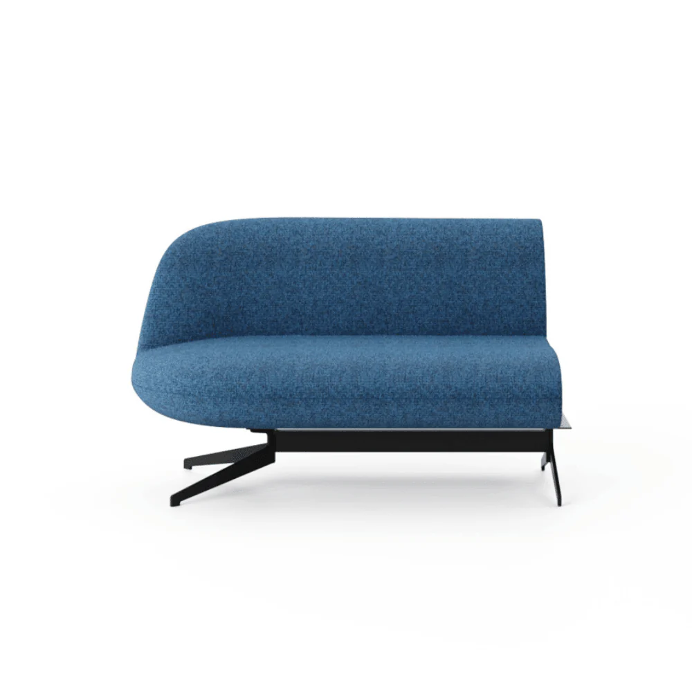 ST097 Como curved office fabric casual sofa