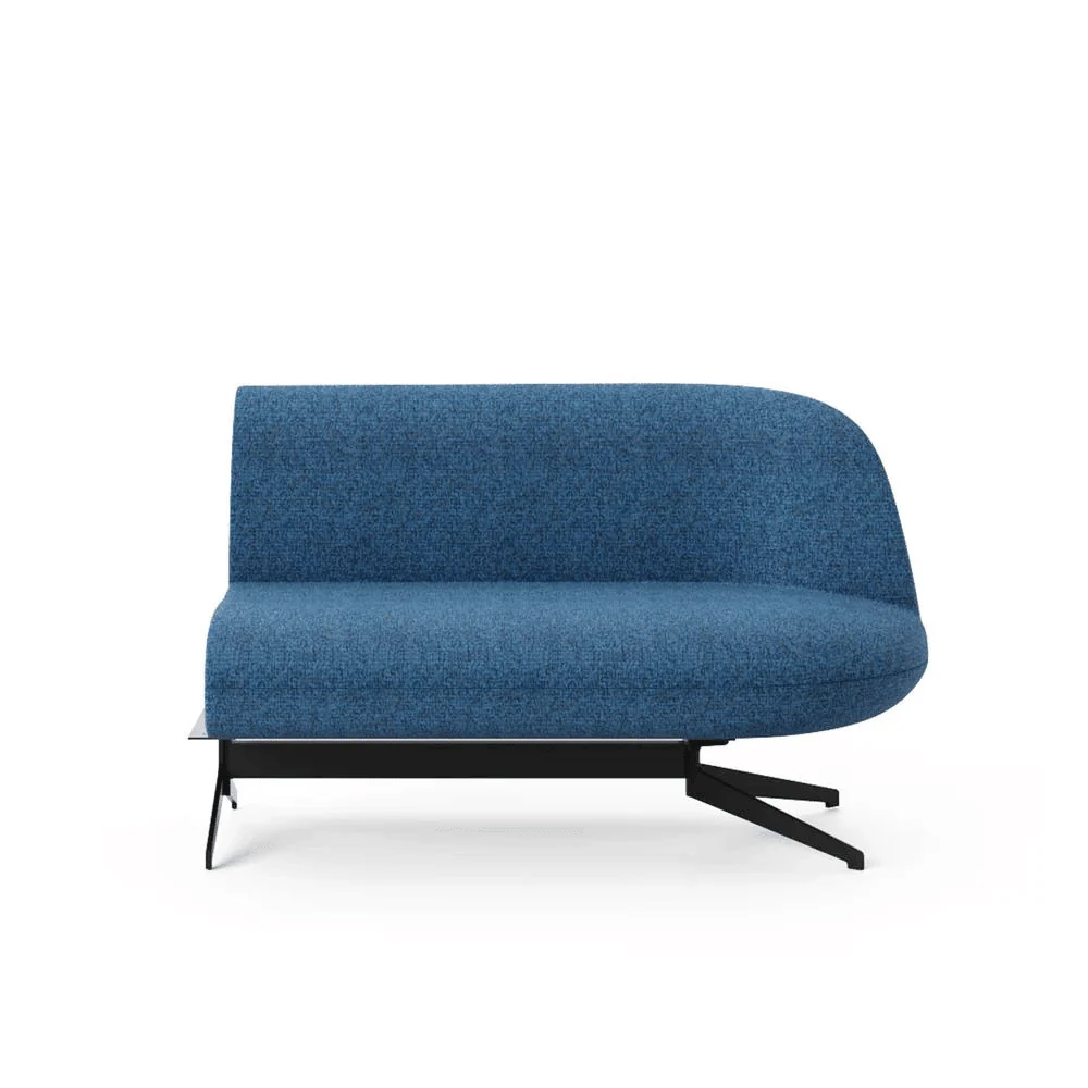 ST097 Como curved office fabric casual sofa