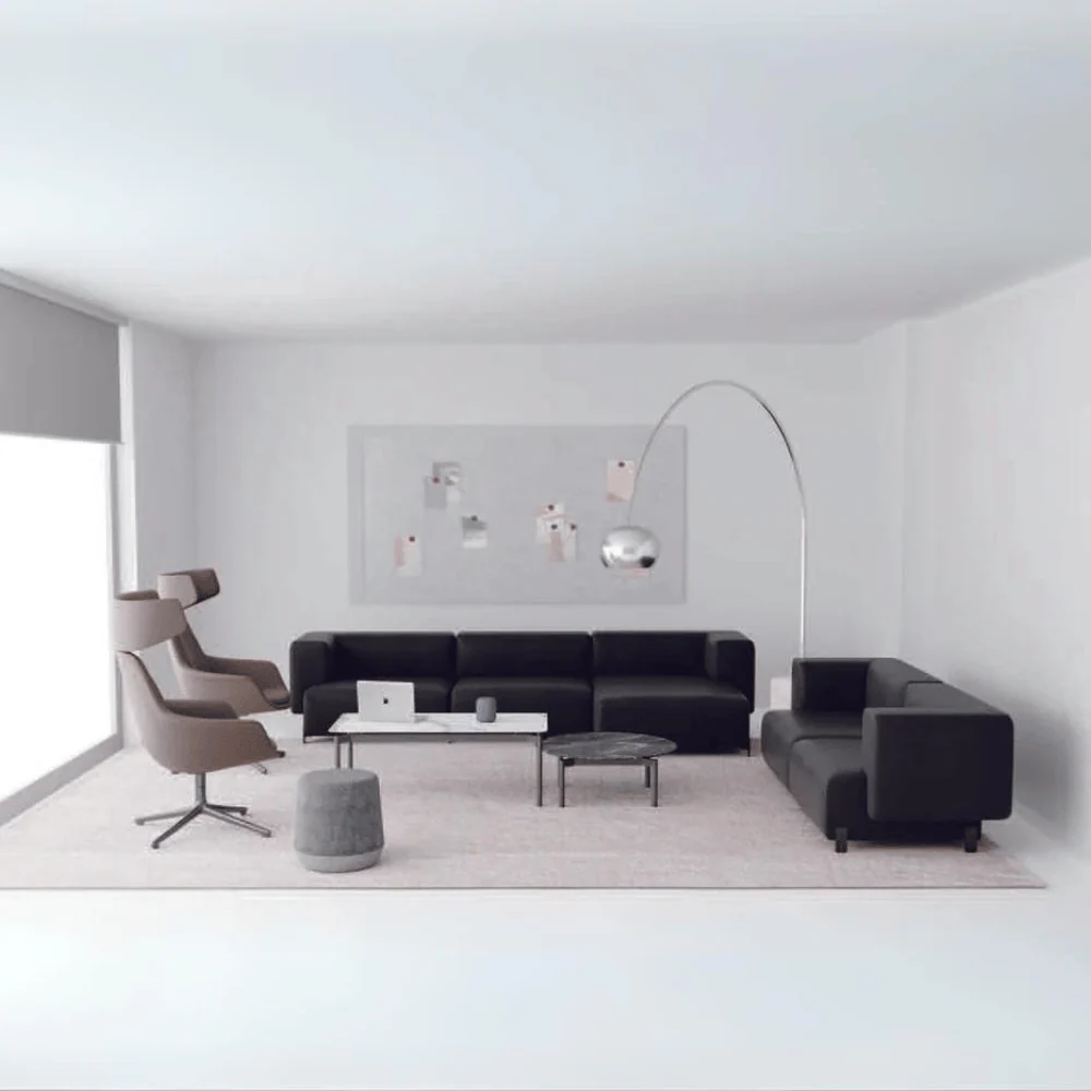 ST096 Bari Office Fabric Modular Sofa
