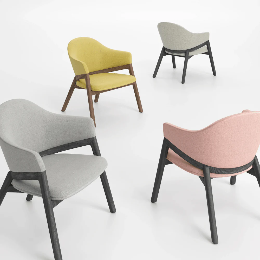 KST058 Banquette Office Fabric Leisure Armchair
