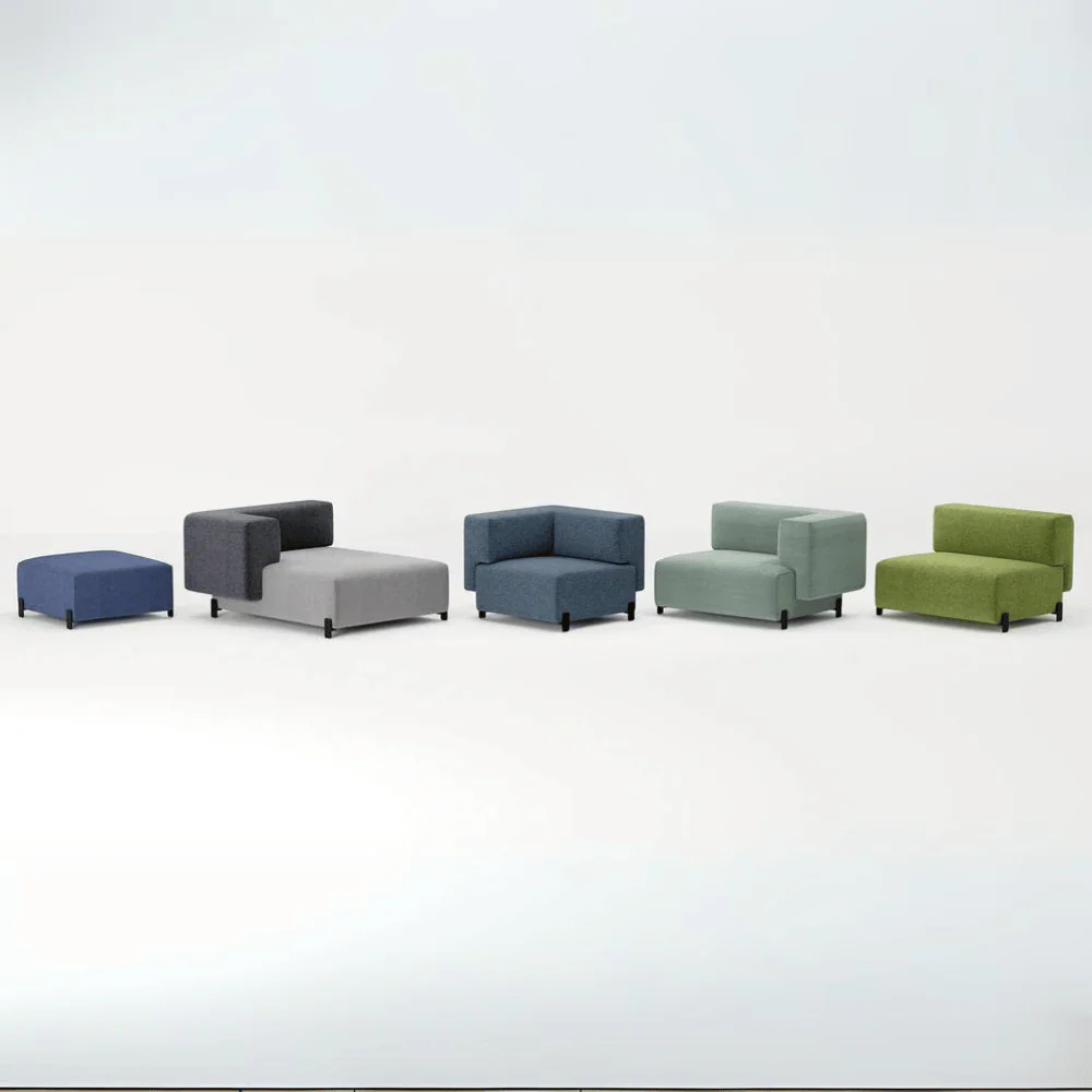 ST096 Bari Office Fabric Modular Sofa