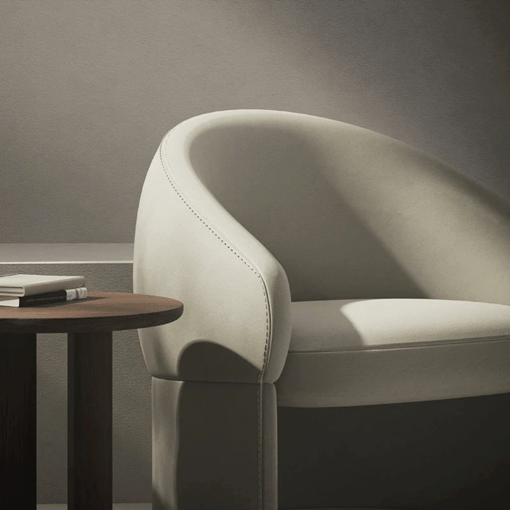 ST005 Recliner 布藝弧形辦公室休閒梳化椅