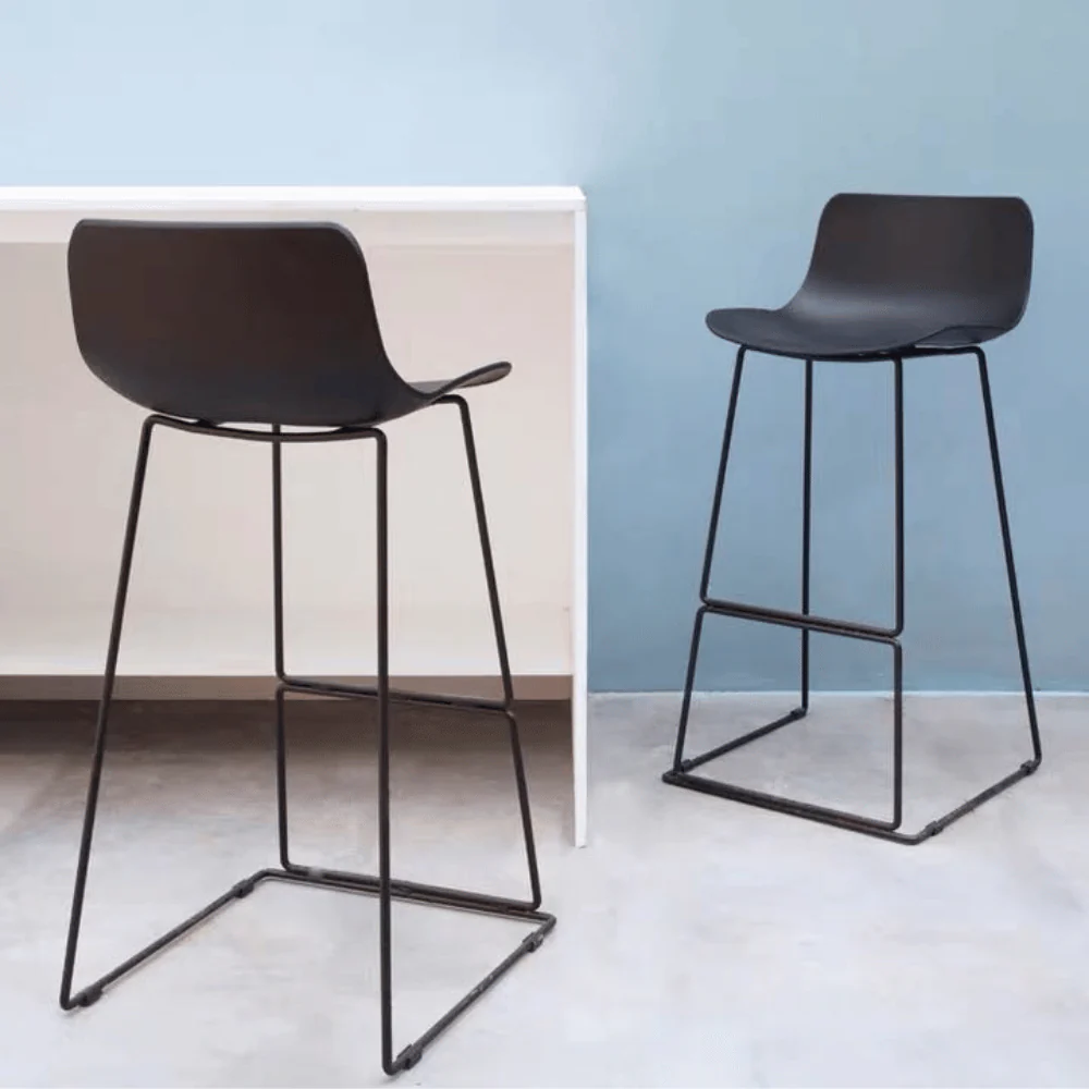ST109 Round Metal High Leg Plastic Bar Stool