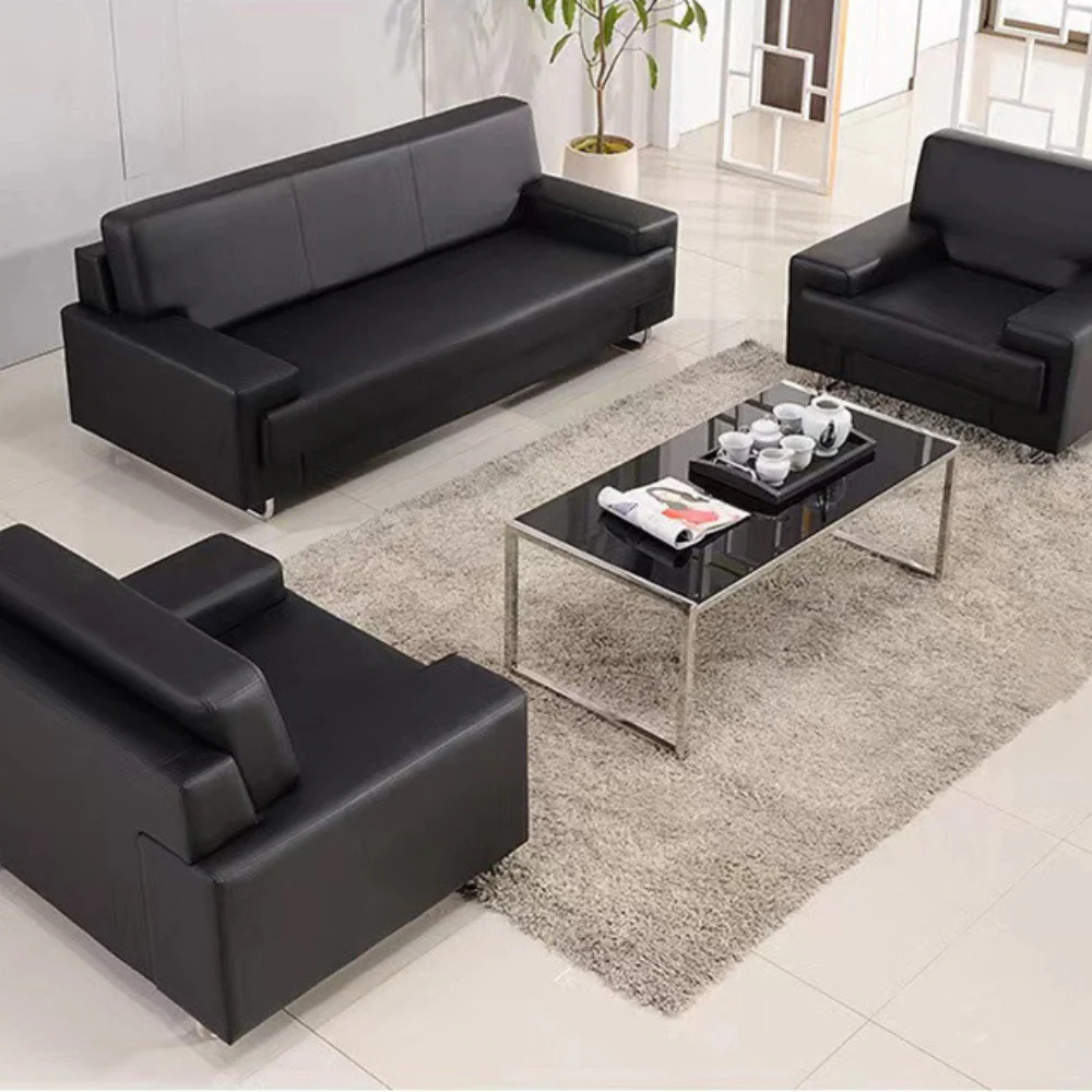 KST074 Venice Leather Office Single Sofa