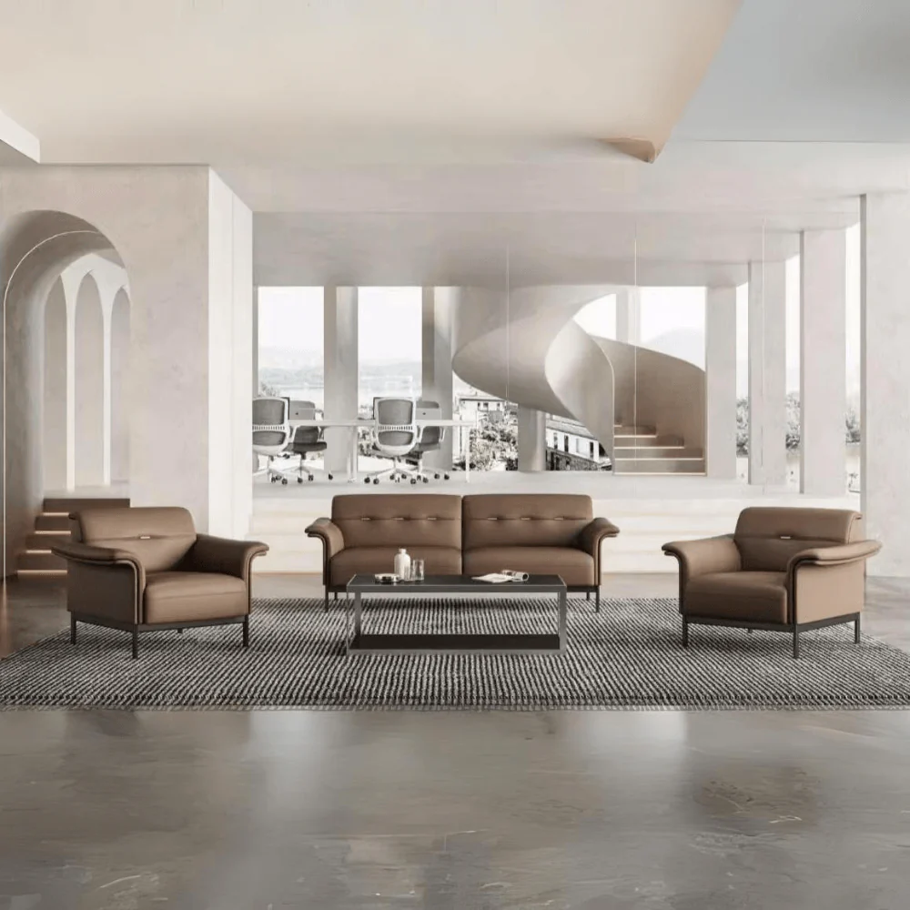 KST070 Console Leather Office Leisure Single Sofa