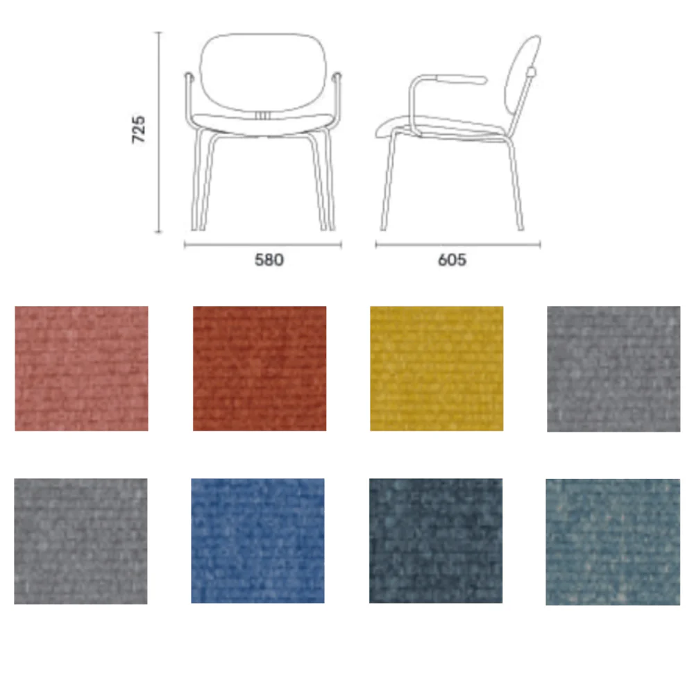 KST057 SofaBed Office Fabric Leisure Armchair